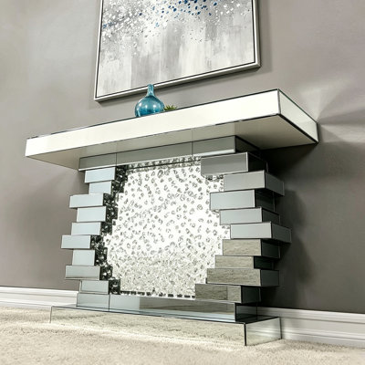 Console, miroir et faux cristaux