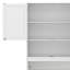 Lit escamotable mural simple avec armoire supérieure et tablettes, cadre de lit plateforme pliable multifonctionnel avec lumière et USB-377453198