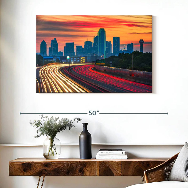 Nicci Dallas City Light Trails, H 26 po x l 39 po
