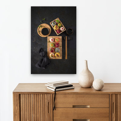 Vibrant Sushi Display Colorful Elegant Vibrant Wall Art