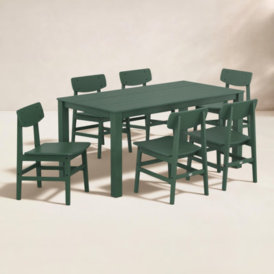 POLYWOOD® Modern Studio 64" Patio Dining Set