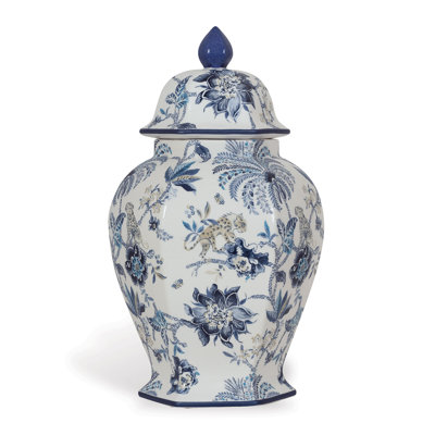 Braganza White/Blue Jar