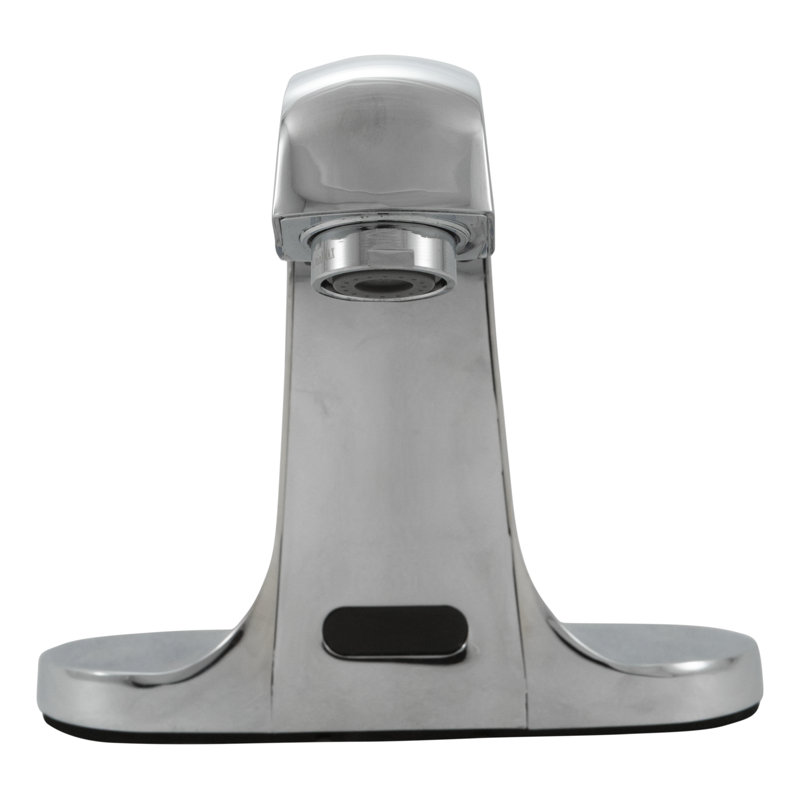 FlowCurve 4 in. Centerset Touch Free Sensor Bathroom Faucet without Deckplate in Polished Chrome