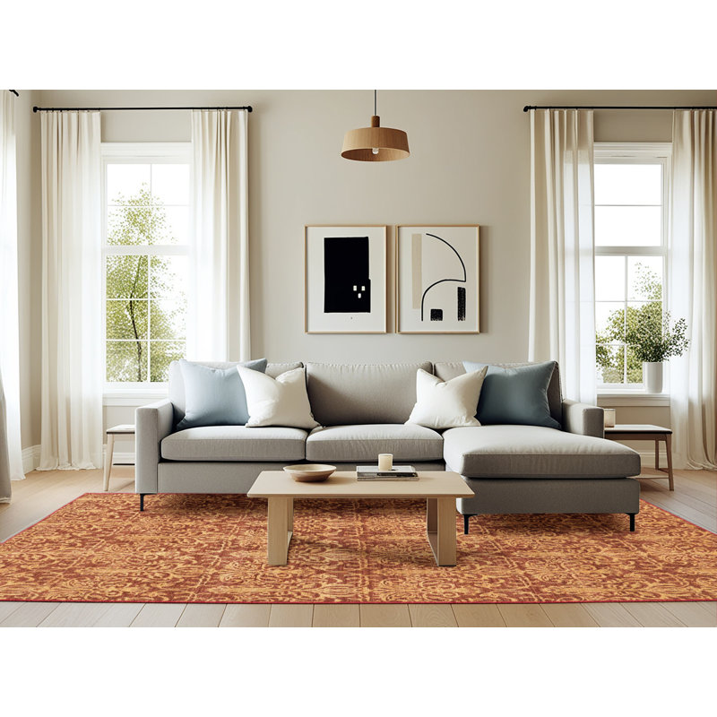 Tapis abstrait moderne 49, Rectangle 6 pi x 9 pi
