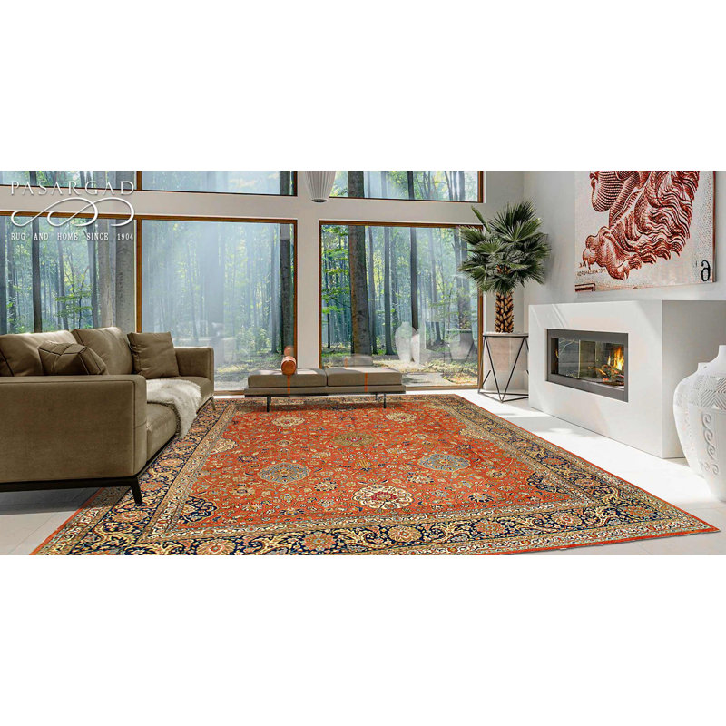 Rust Persian Antique Tabriz 12'8"x 16'2"
