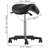 Height-Adjustable Saddle Stool With 360-Degree Swivel, 400 LBS Capacity, Thickened PU Leather Cushion, And Smooth-Castor Mobility For Professional Salon, Spa, And Clinical Use.