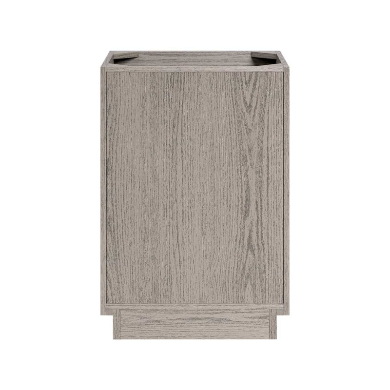 Rhett Vanity, Steel Oak, 24" W, Carrara Marble