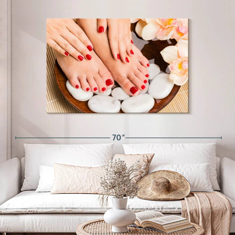 Shuttleworth Spa Red Nails, 32" H x 48" W