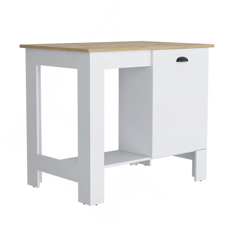 Kitchen Island, Single Door Cabinet, Shelf