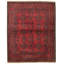 Tapis de la zone en laine rouge 5 pi 1 po x 6 pi 6 po à la main one-of-kind-noué la 2010s esari turque Allaina