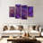 Dynamic Abstract Purple Abstract On Canvas 4 Pieces Set-92763824