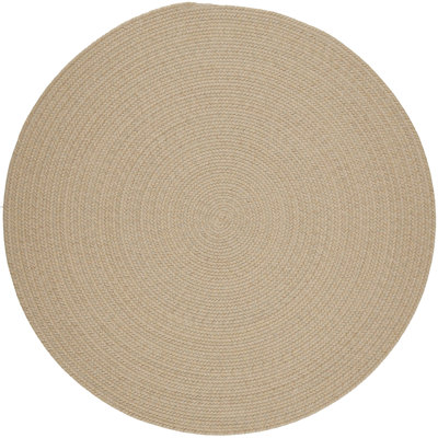 Tapis jaune en laine tressé à la main Smyth