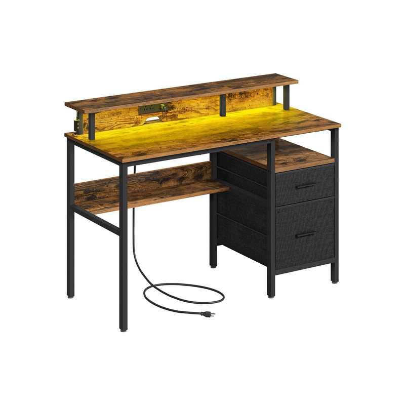 Metal Base Computer Desk