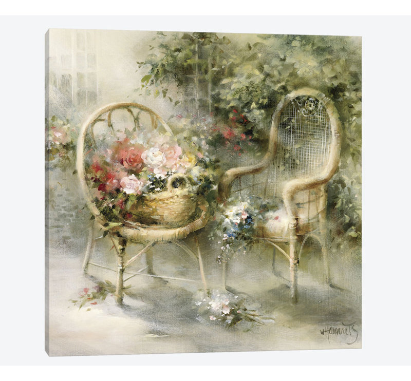 «Summer», reproduction sur toile, H 26 po x l 26 po x P 1,5 po, Pas de tapis, Toile tendue