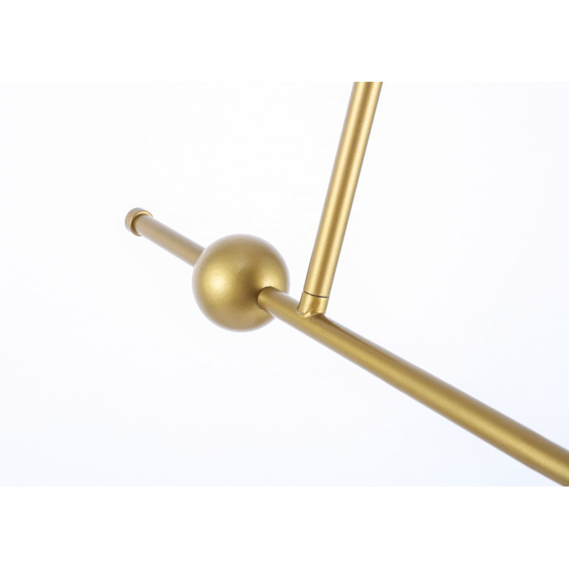 Luminaire suspendu à 1 lumière Fredricks, Laiton