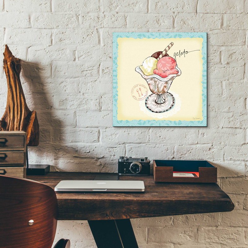 «Dessert Veuillez III» par Sue Schlabach, art mural en verre acrylique, 24 po x 24 po, H 12 po x l 12 po x P 0,13 po
