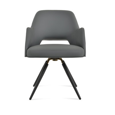 Chaise d'appoint pivotante carotte Marash