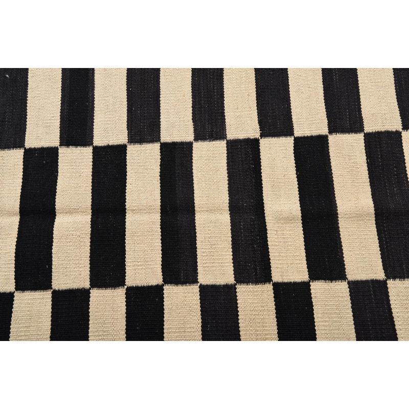 Tapis noir et blanc Noor