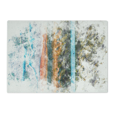 Tempered Glass Road by the Ocean Chopping Board