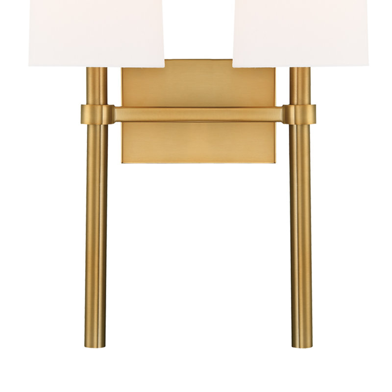 2 - Light Dimmable Wallchiere, Vibrant Gold