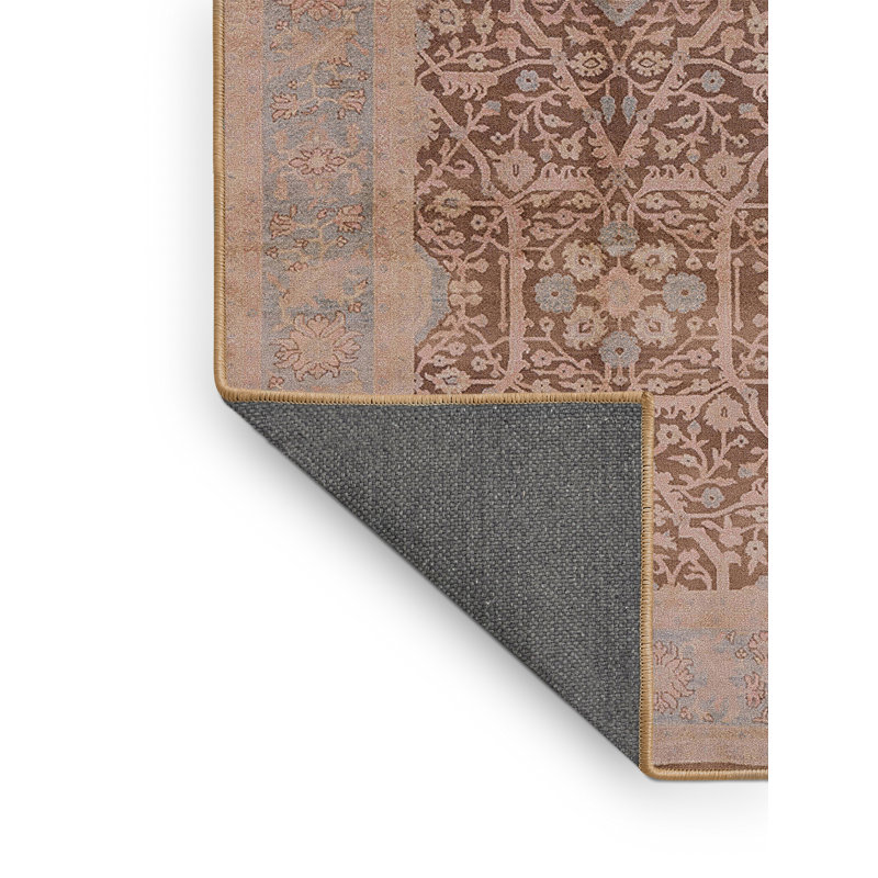Tapis brun / bleu Vancouver, Rectangle 2 pi x 4 pi