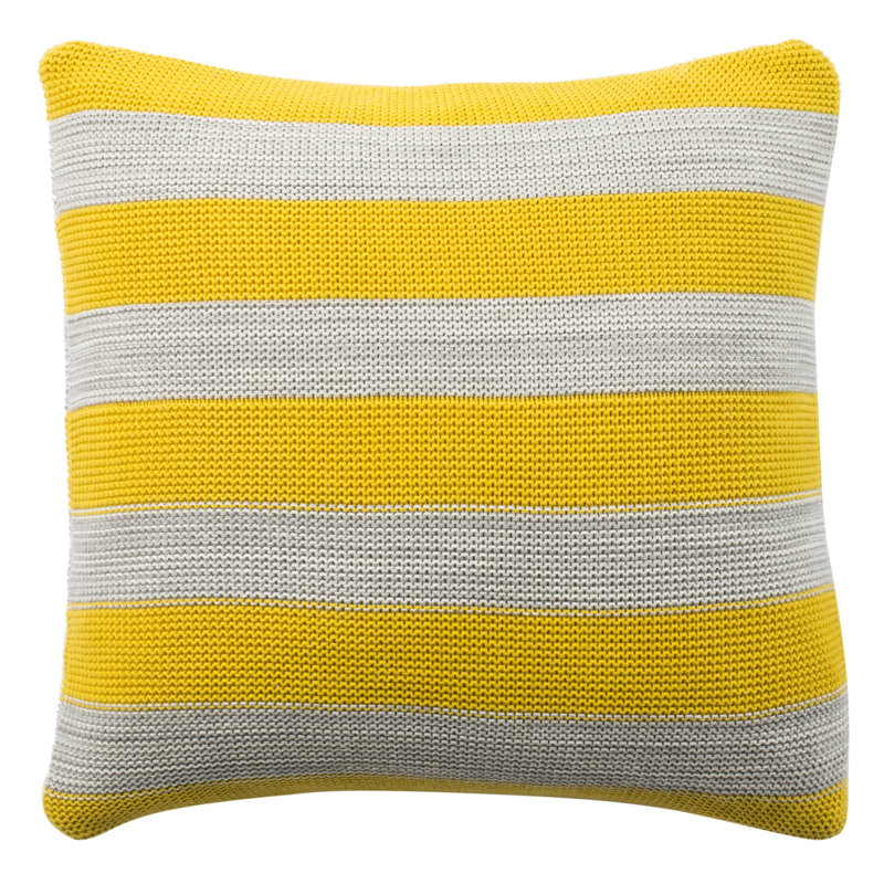 Aubray Striped Cotton Throw Pillow