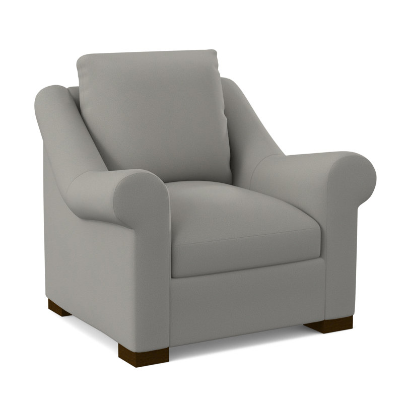 Chaise Canyon, Noyer noir, 100 % polyester ivoire pétillant