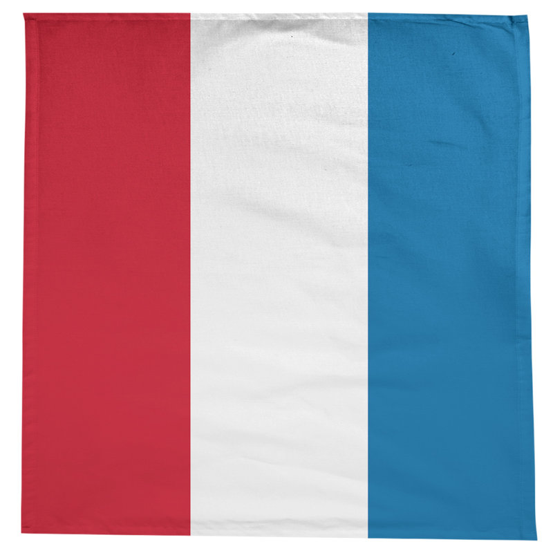 Nappe mélange de coton à rayures Mississippi Rebellion, Rouge / blanc / bleu poudre