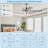 Alayja 52'' Ceiling Fan with Light Kit