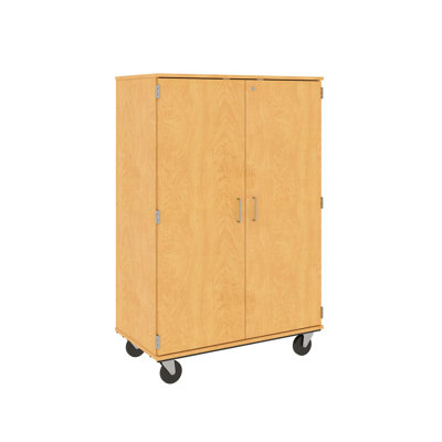 Classroom Storage Mobile Cabinet with Locking Doors / 36 Bins (3")