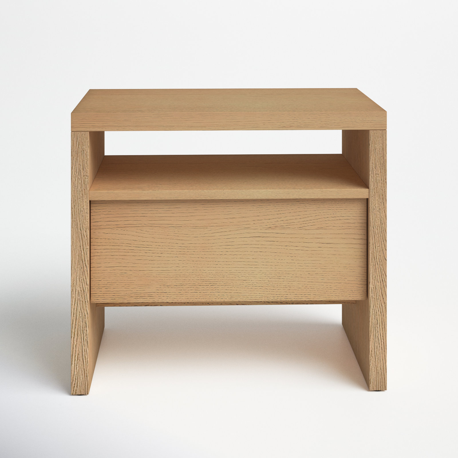 Sedona Solid + Manufactured Wood Nightstand, Natural