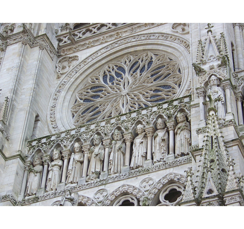 Façade de la cathédrale Notre-Dame, H 18 po x l 24 po