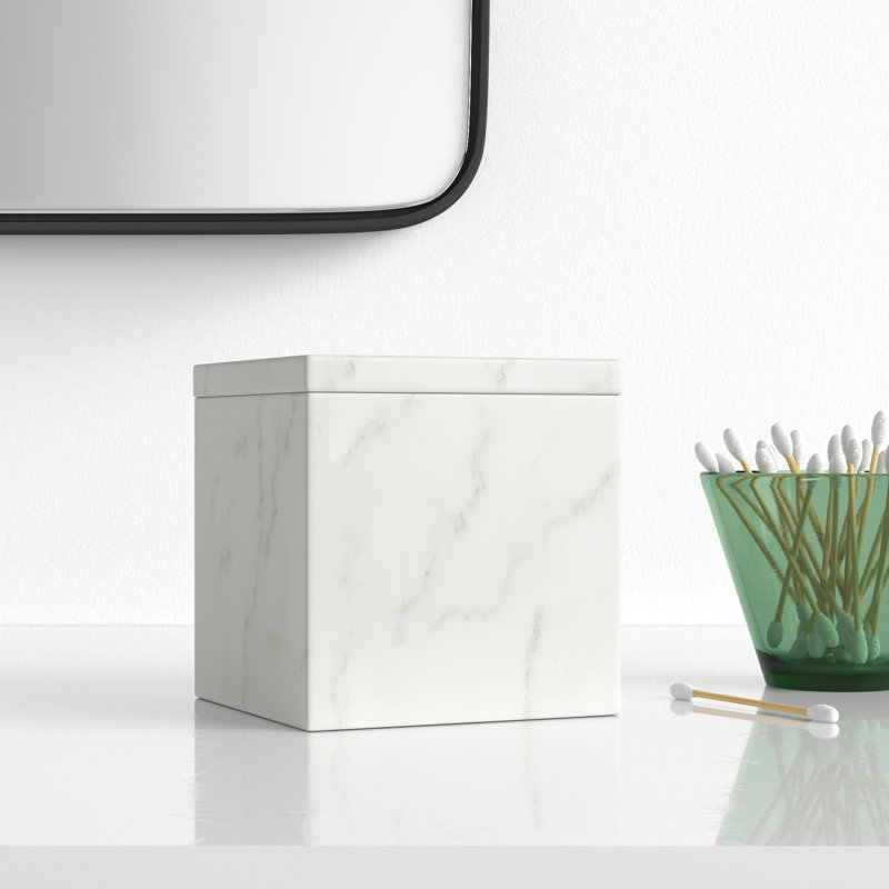 Nyla Marble Bathroom Storage Container
