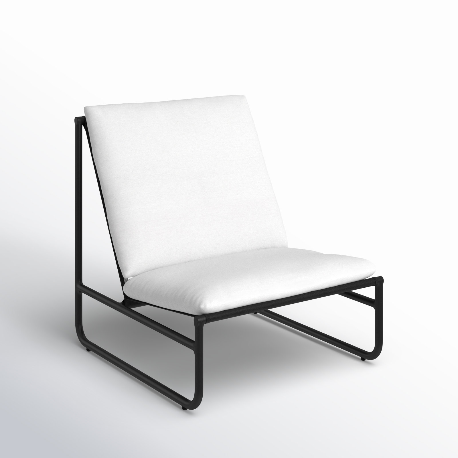 Sean Patio Lounge Chair, Black