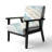 'Latrease - Abstract Drift V2 - Upholstered Glam Accent Arm Chair