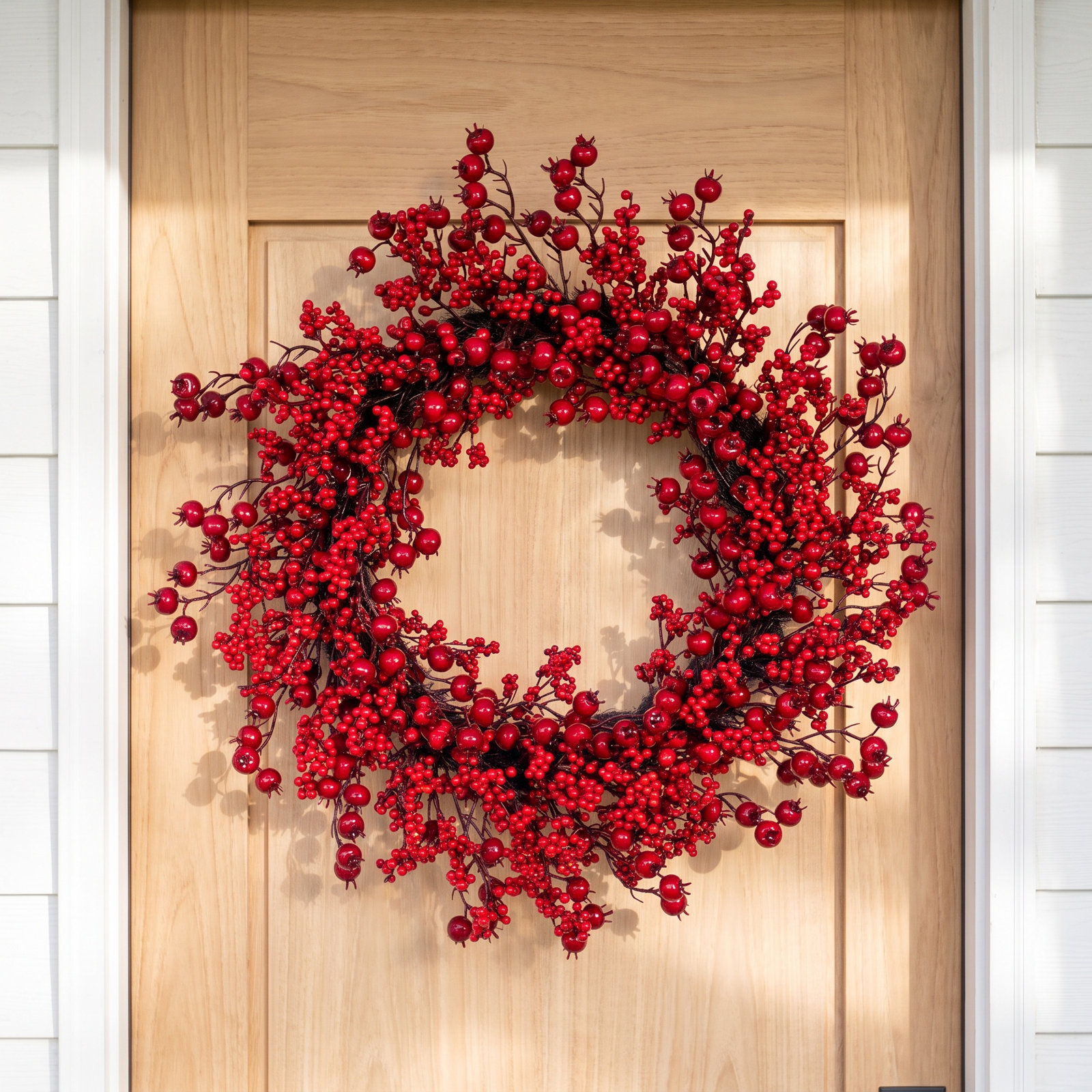 28" Berry Front Door Christmas Wreath