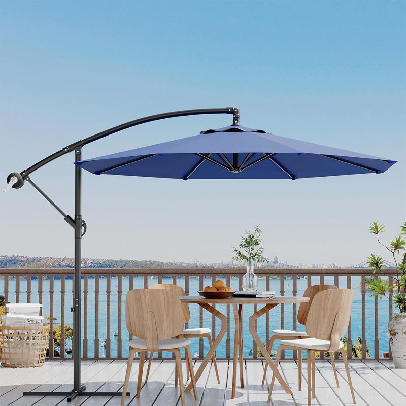 300cm Tilt Cantilever Parasol, Navy
