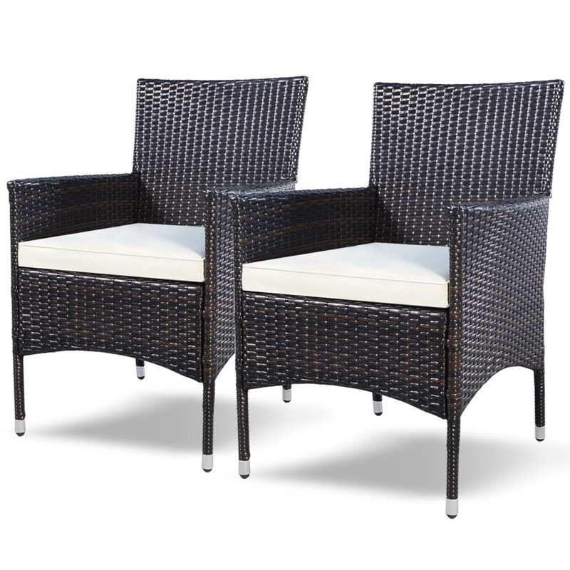 Chaise de patio avec coussin Duchesne