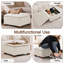 Repose-pieds de rangement carré capitonné de 29,5 po de largeur-1254757868-1248905039