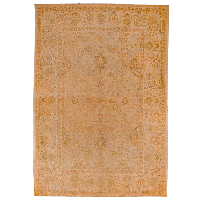 Tapis turc anatolien rétro fait à la main 6 x 9