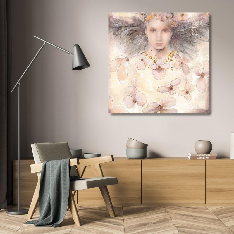 «Red Barrel Studio® Amrhein, Elvira», reproduction d'art sur toile sous le titre: Air de printemps I, H 20 po x l 20 po
