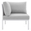 Ensemble de canapé modulaire d'extérieur en aluminium 8 pièces Sunbrella Harmony par Modway-58125851