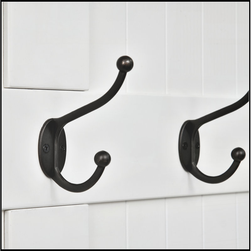 3-In-1 Entryway Hall Tree with Storage Bench, Coat Rack with Four Hooks and Shoe Storage