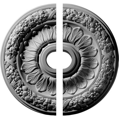 Endurathane Swindon Ceiling Medallion, 24"OD x 4"ID x 1 1/2"P (Fits Canopies up to 6 1/8"), Factory Primed