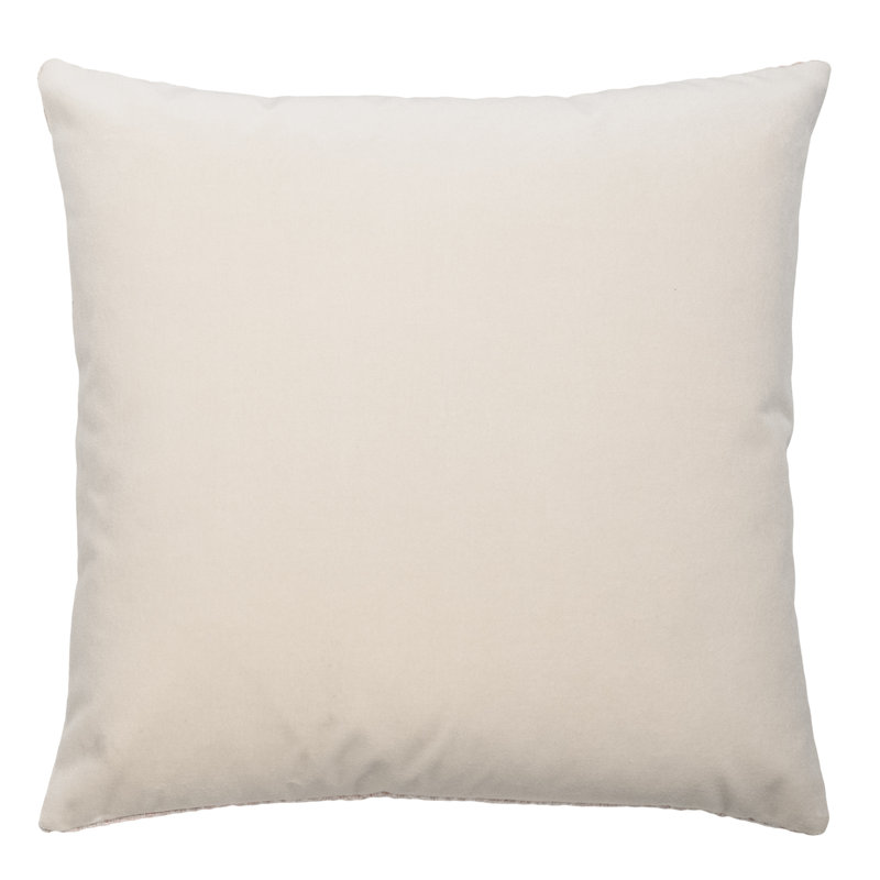 Morpho Square Woven Jacquard Pillow, 26"H x 26"W, Peach