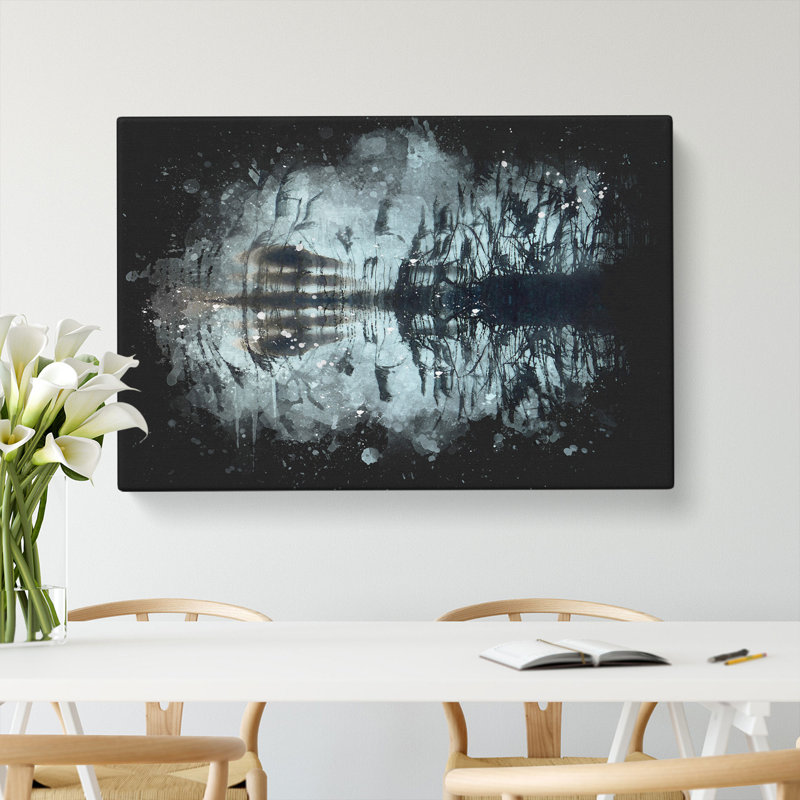 Reed Pond - Wrapped Canvas, 35cm H x 50cm W x 3cm D
