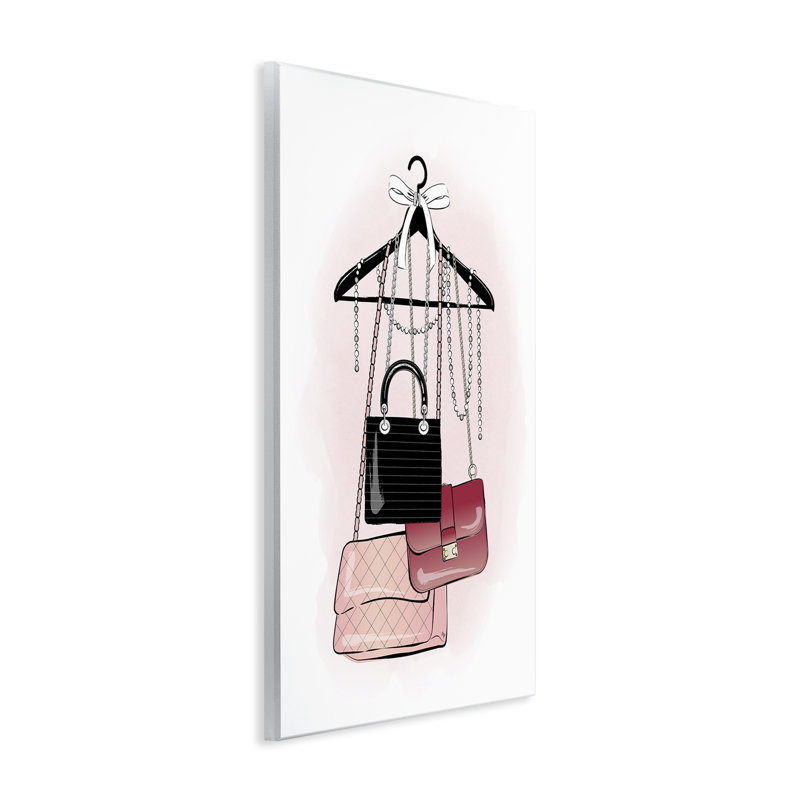 "Glam Handbags", art mural par Martina Pavlova, H 15 po x l 10 po