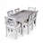 Rectangular 7 Pcs Dining Set
