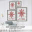 Let It Snow Snowflake, reproduction encadrée - bois massif-1380355284