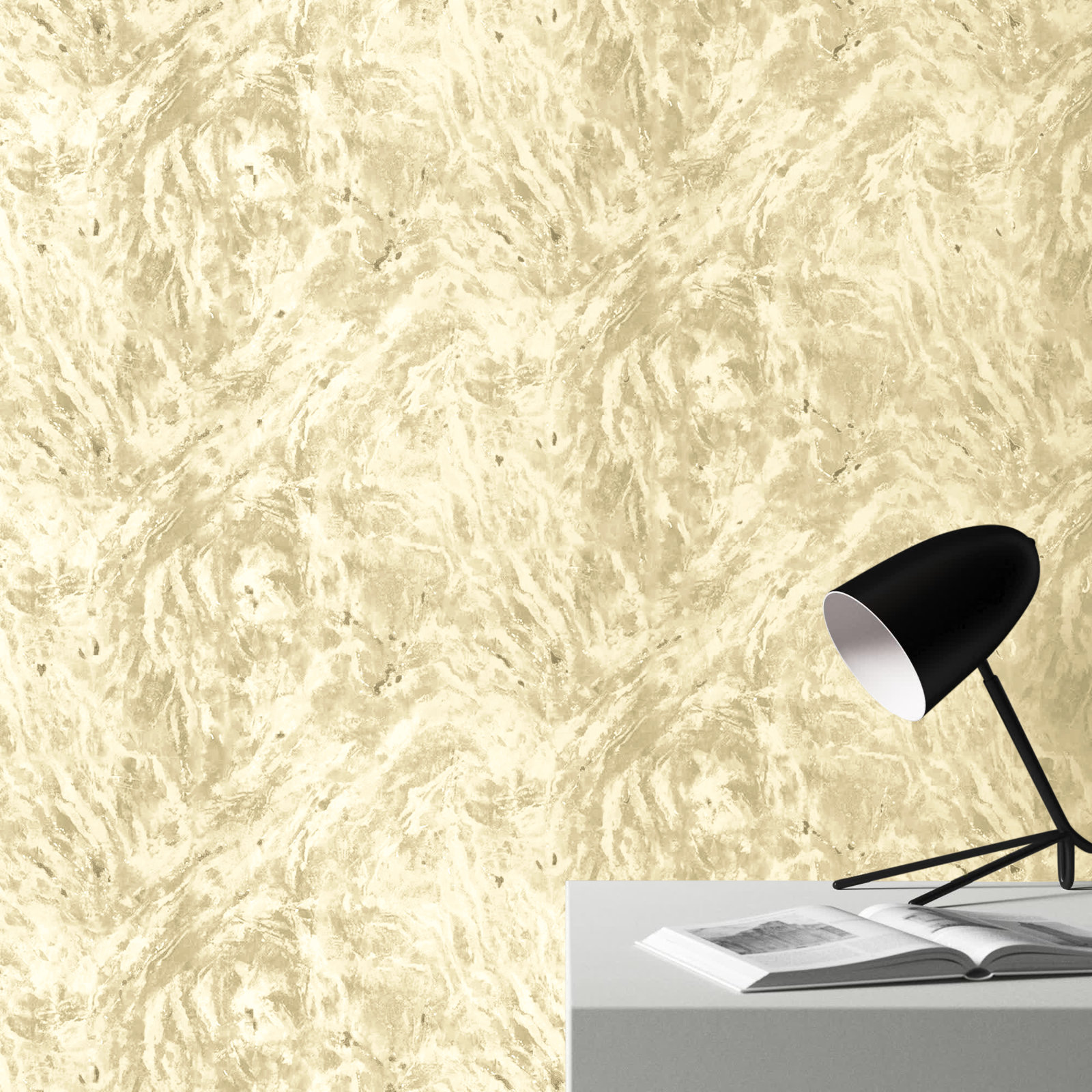 Aruba Marble Wallpaper, Gold